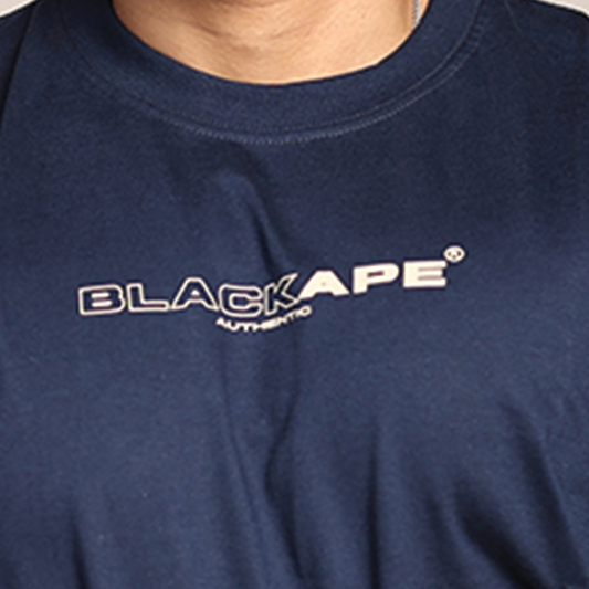 Oversized T-Shirt – Stronger Every Stride | Navy Blue