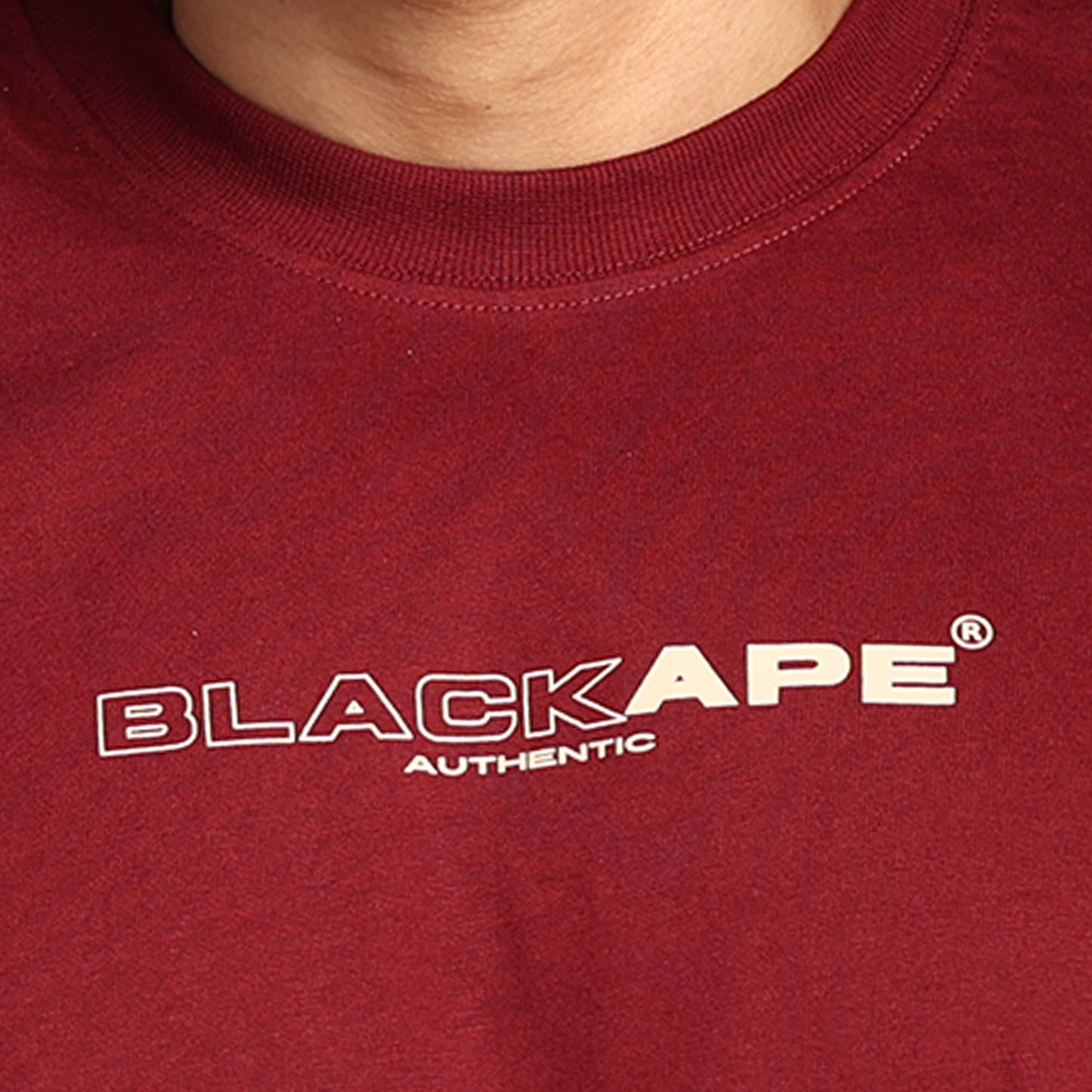 Primal Oversized T-shirt - Stronger Every Stride - Forged Essentials - Maroon - Black Ape