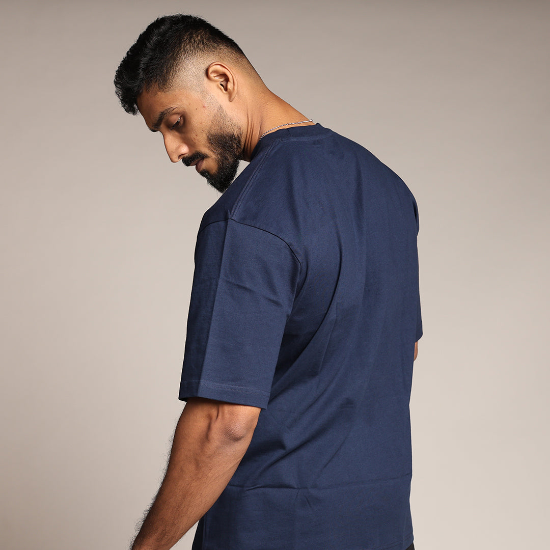 Primal Oversized T-shirt - Blackape Strength - Forged Essentials-Navy Blue - Black Ape