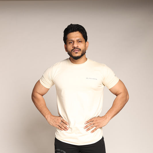 Primal Muscle Fit T-shirt - Lift Drop Repeat - White - Black Ape