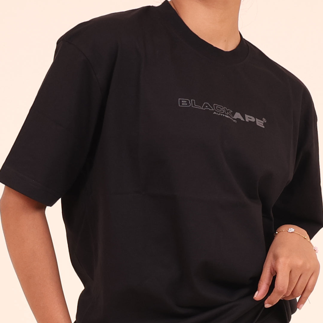 Oversized T-Shirt – Stronger Every Stride | Black