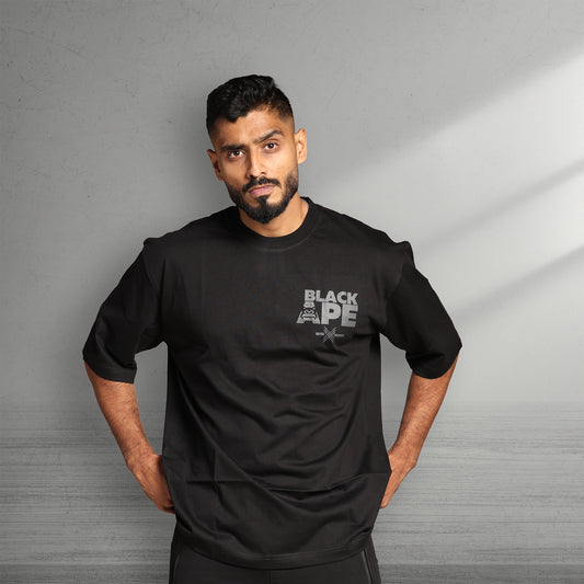Oversized T-Shirt – Blackape Strength | Black - Black Ape