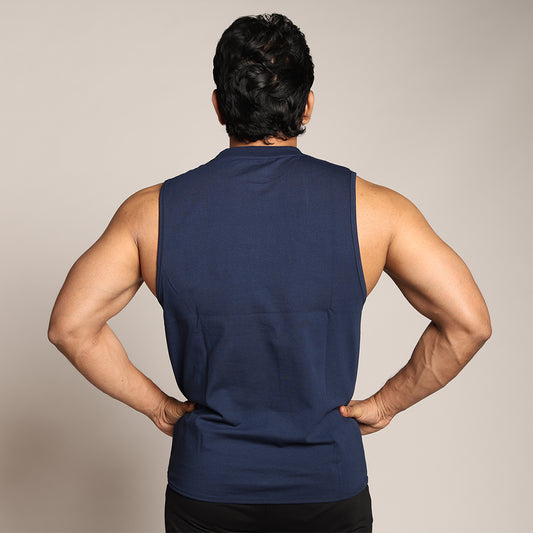 Primal Strength Tank - Navy White - Black Ape