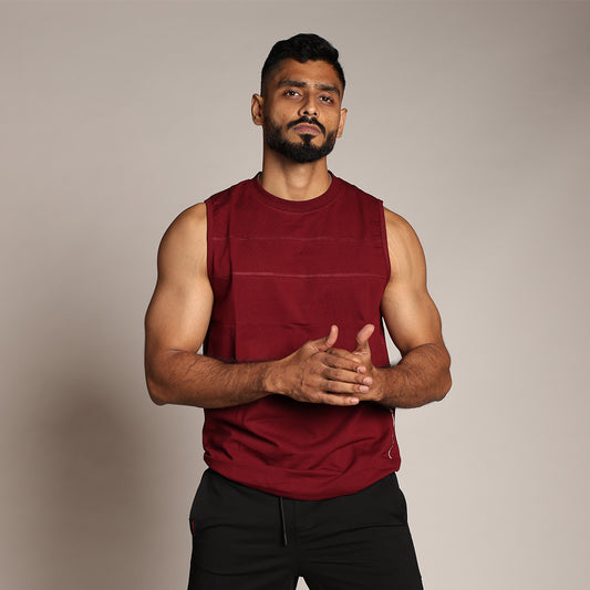 Primal Edge Tank - Maroon - Black Ape 