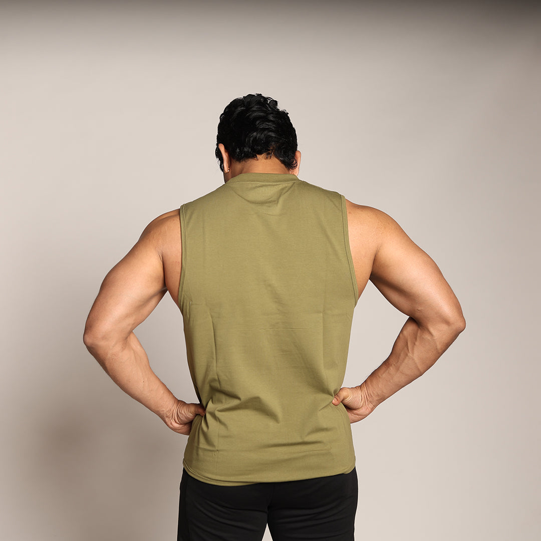 Primal Strength Tank - Olive Green - Black Ape 