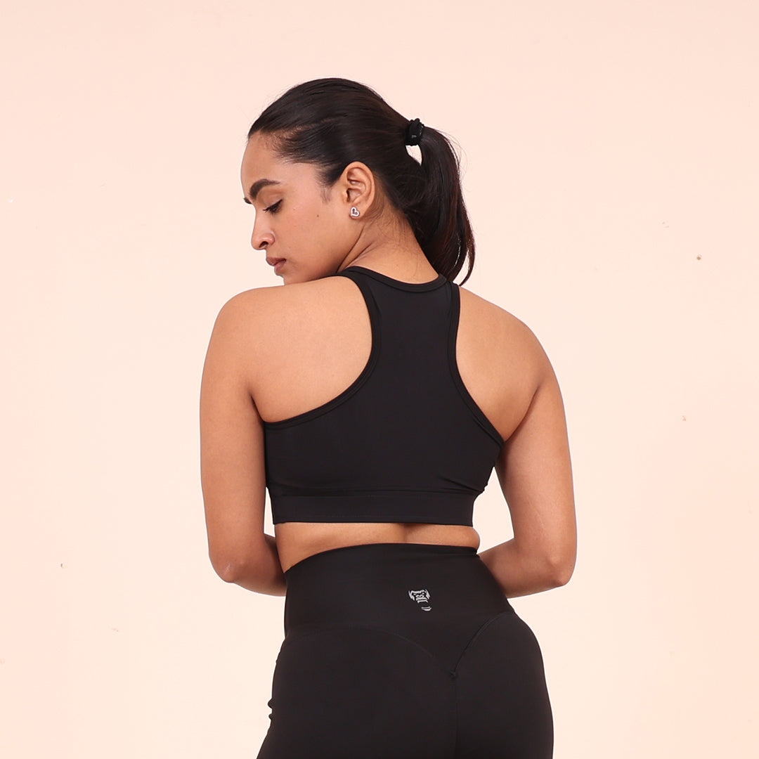 Sculpted Elevate Sports Bra- Sculpted Essentials - Black - Black Ape 