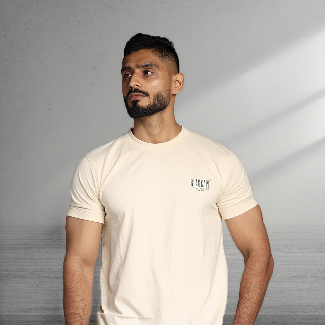 Primal Muscle Fit T-shirt - Stronger Every Stride - White - Black Ape 