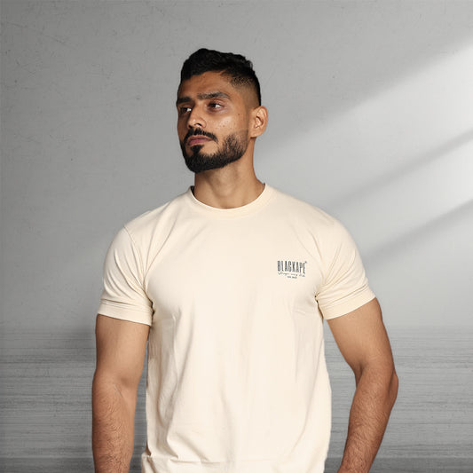 Primal Muscle Fit T-shirt - Stronger Every Stride - White - Black Ape 