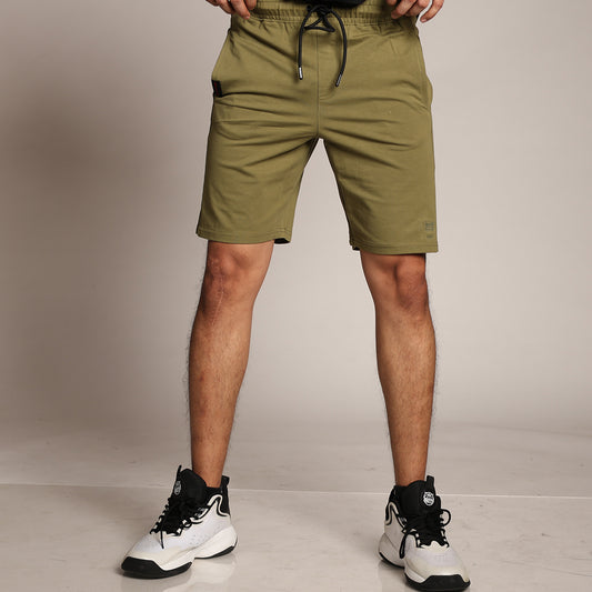Primal Core Gym Shorts for Men | Olive Green - Black Ape 
