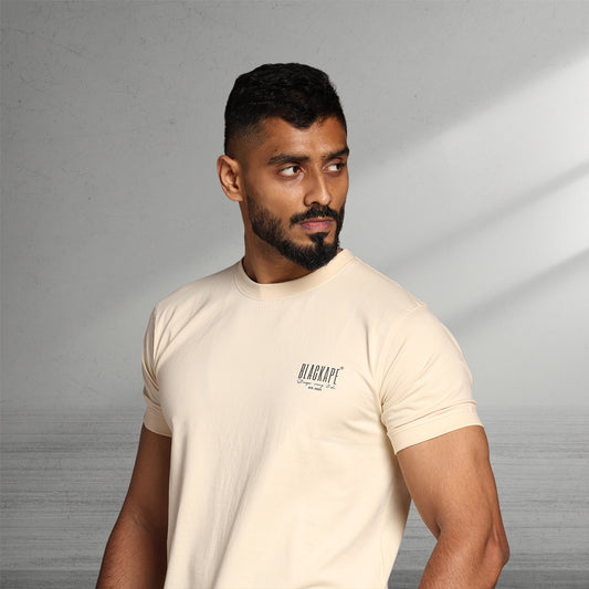 Primal Muscle Fit T-shirt - Stronger Every Stride - White - Black Ape 