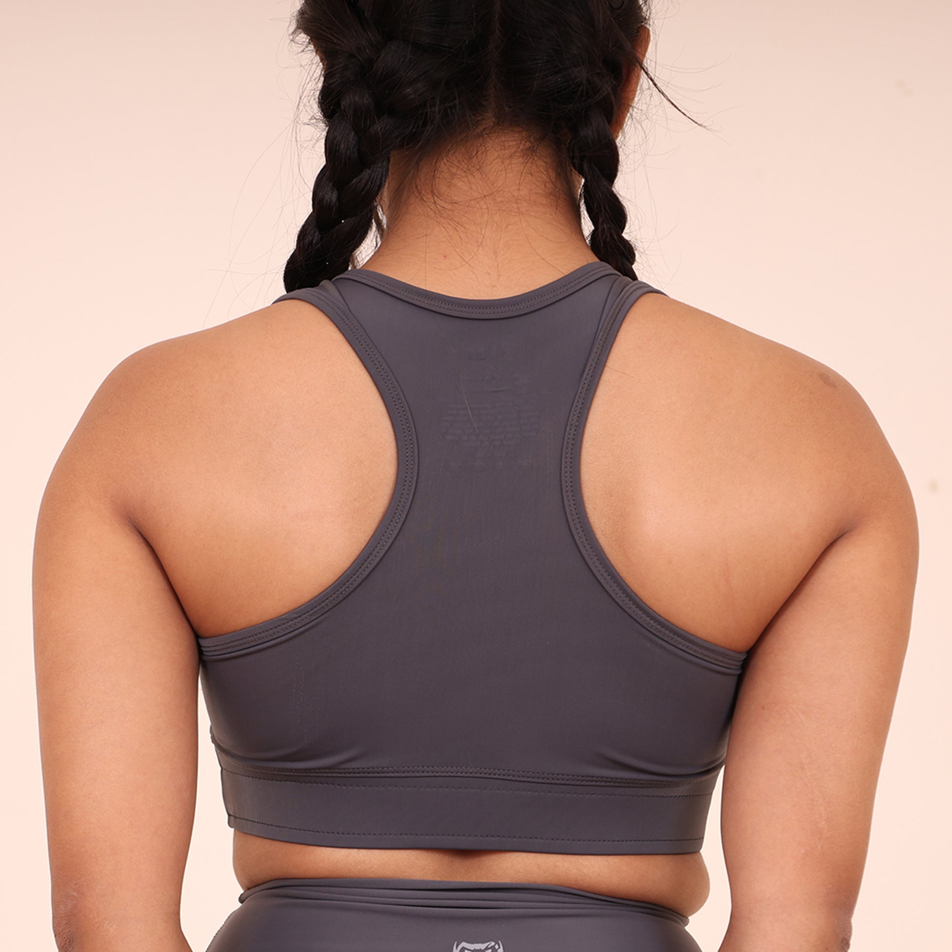 Sculpted Elevate Sports Bra- Sculpted Essentials - Dark Grey - Black Ape 