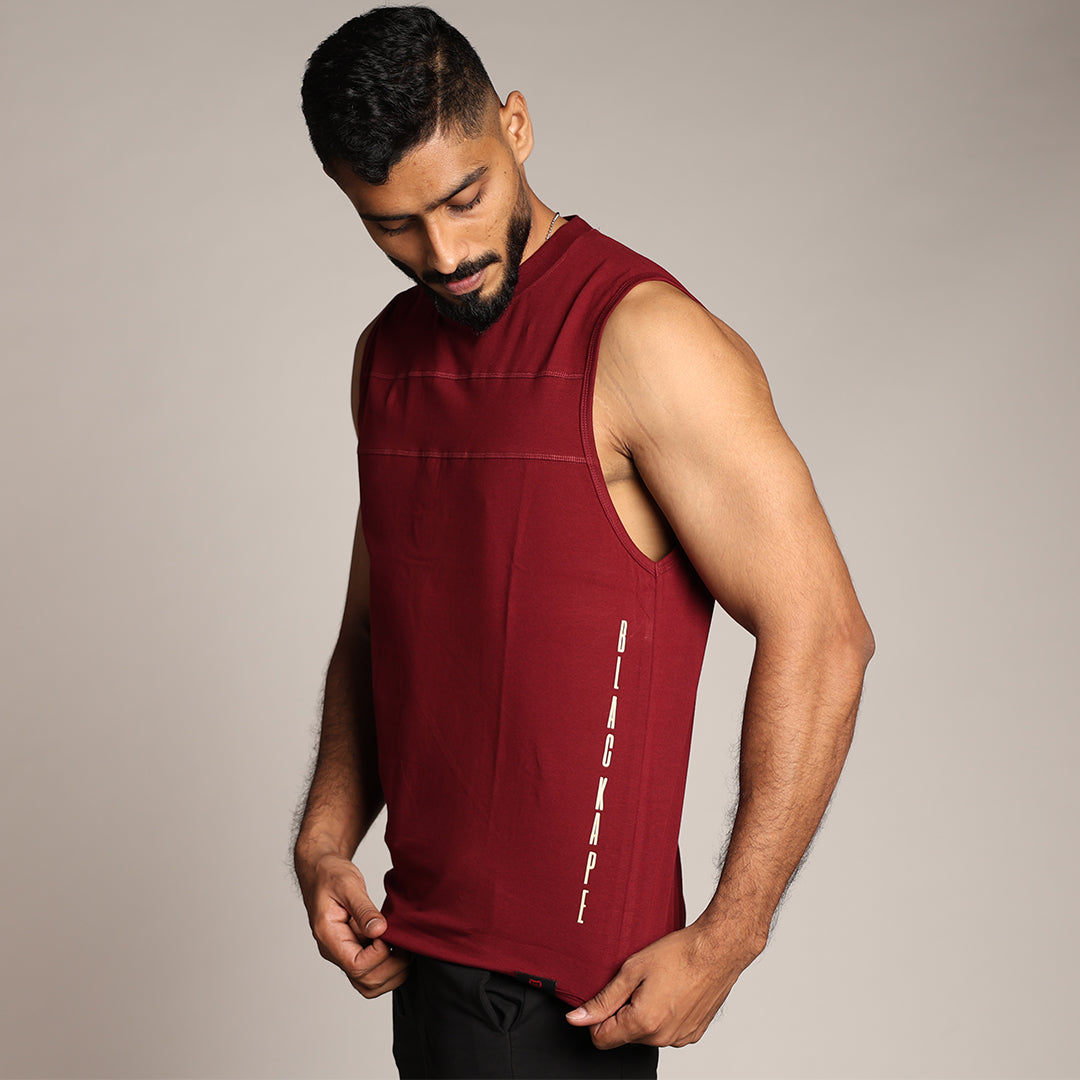 Primal Edge Tank - Maroon - Black Ape 
