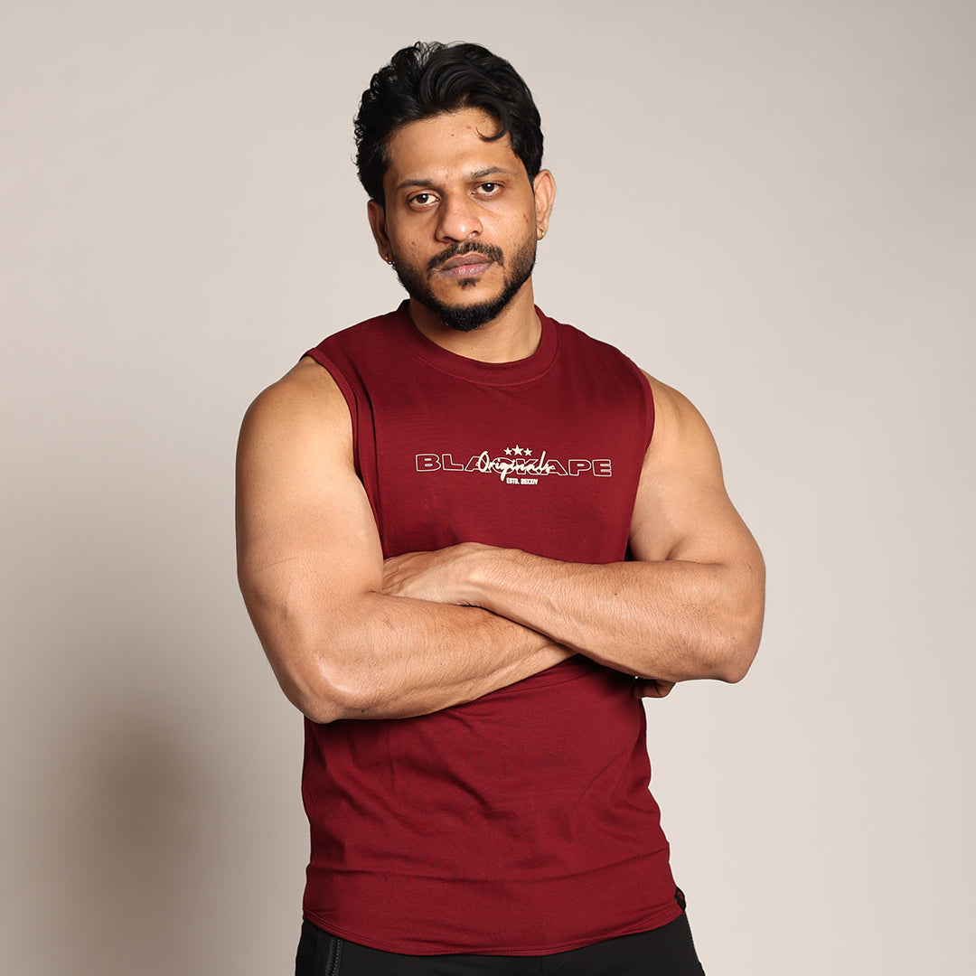 Primal Strength Tank- Maroon - Black Ape 