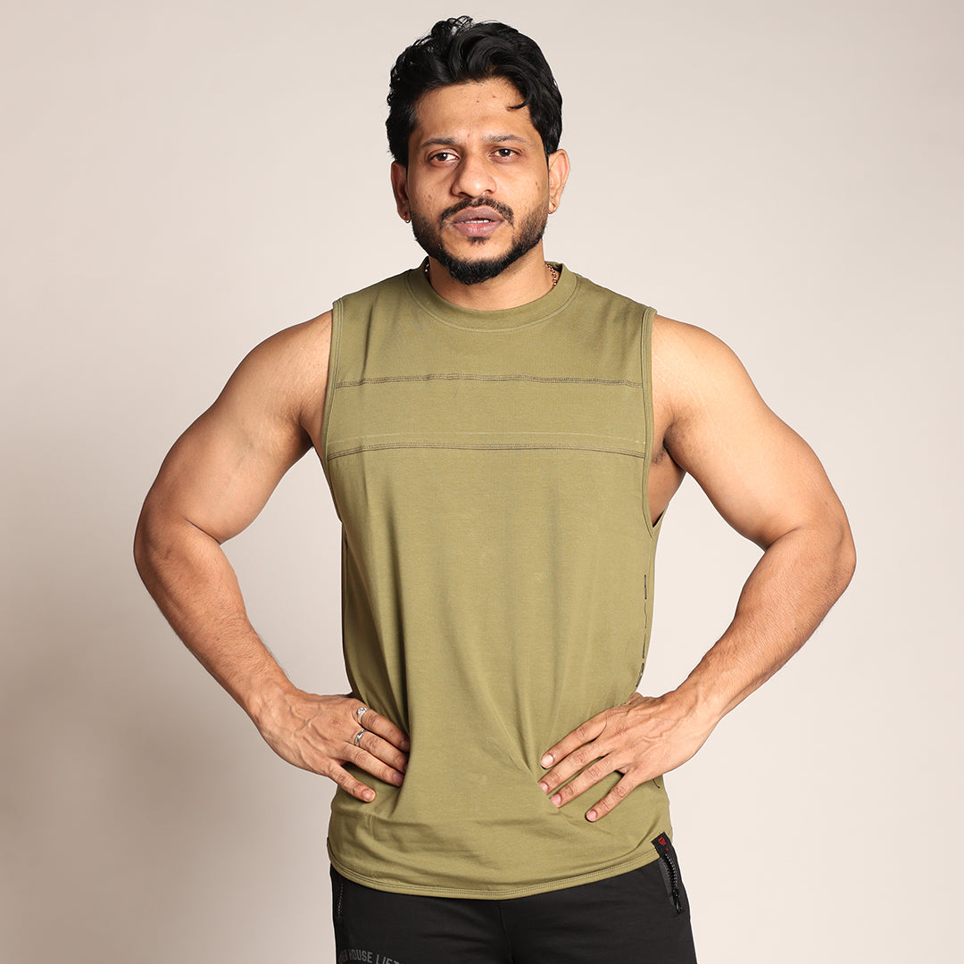 Primal Edge Tank - Olive Green - Black Ape 