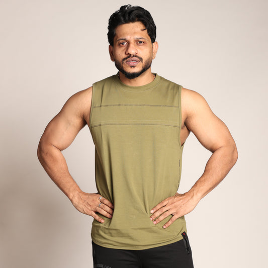 Primal Edge Tank - Olive Green - Black Ape 