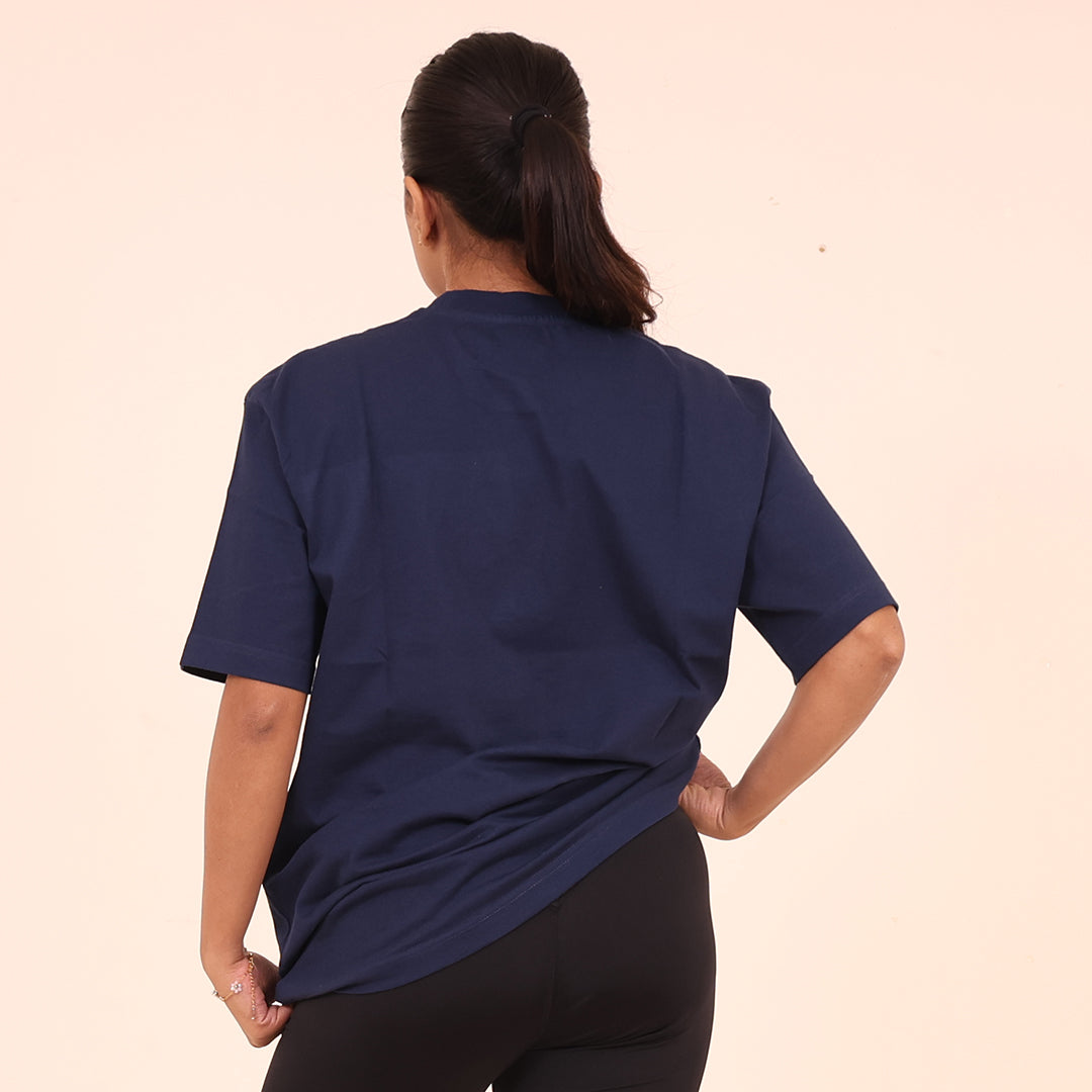 Sculpted Elevate Oversized Tee - Sculpted Essentials - Royal Blue - Black Ape 