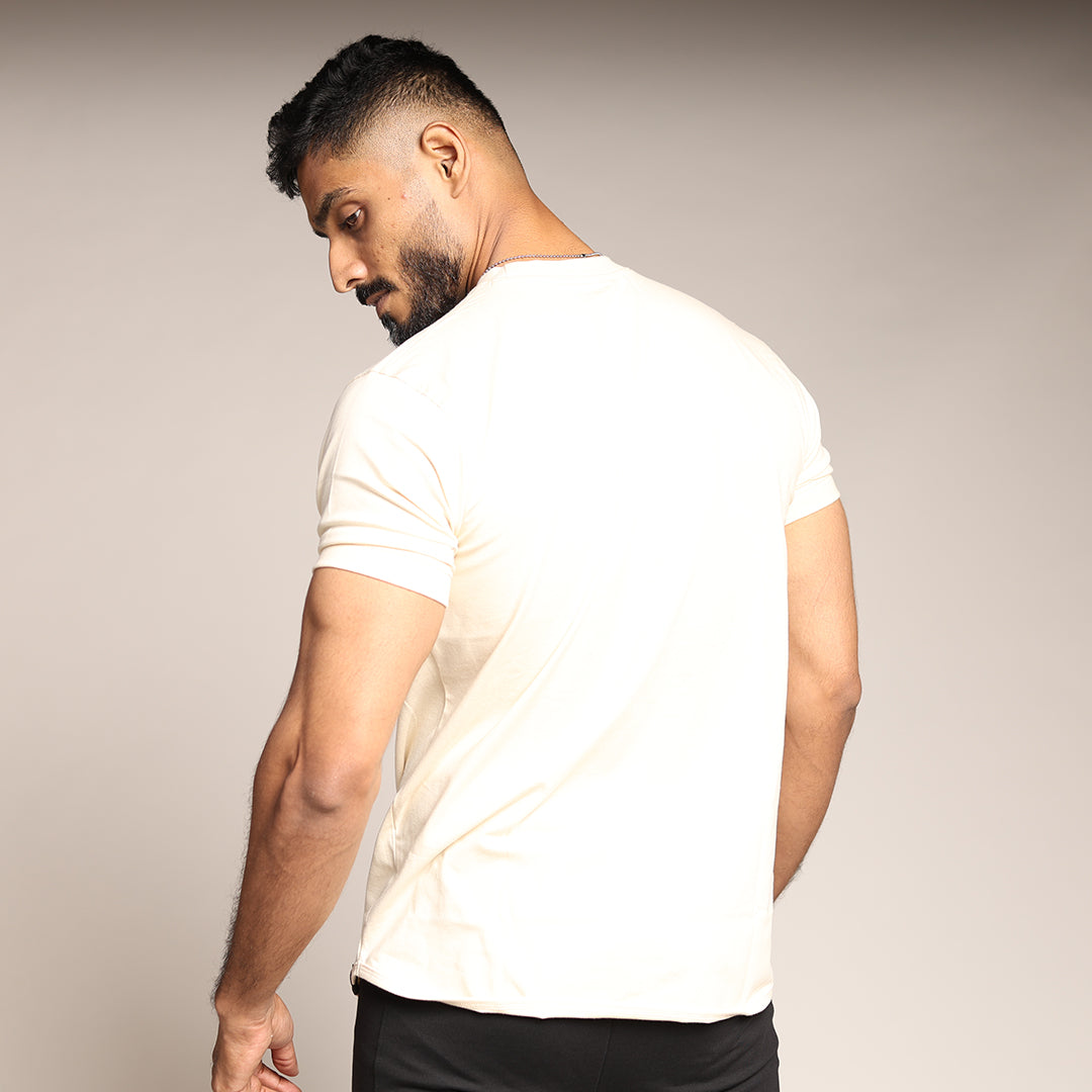 Primal Muscle Fit T-shirt - Plain- White - Black Ape 