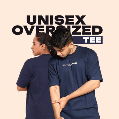 Oversized T-Shirt – Stronger Every Stride | Navy Blue