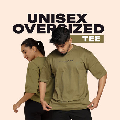 Oversized T-Shirt – Stronger Every Stride | Olive Green