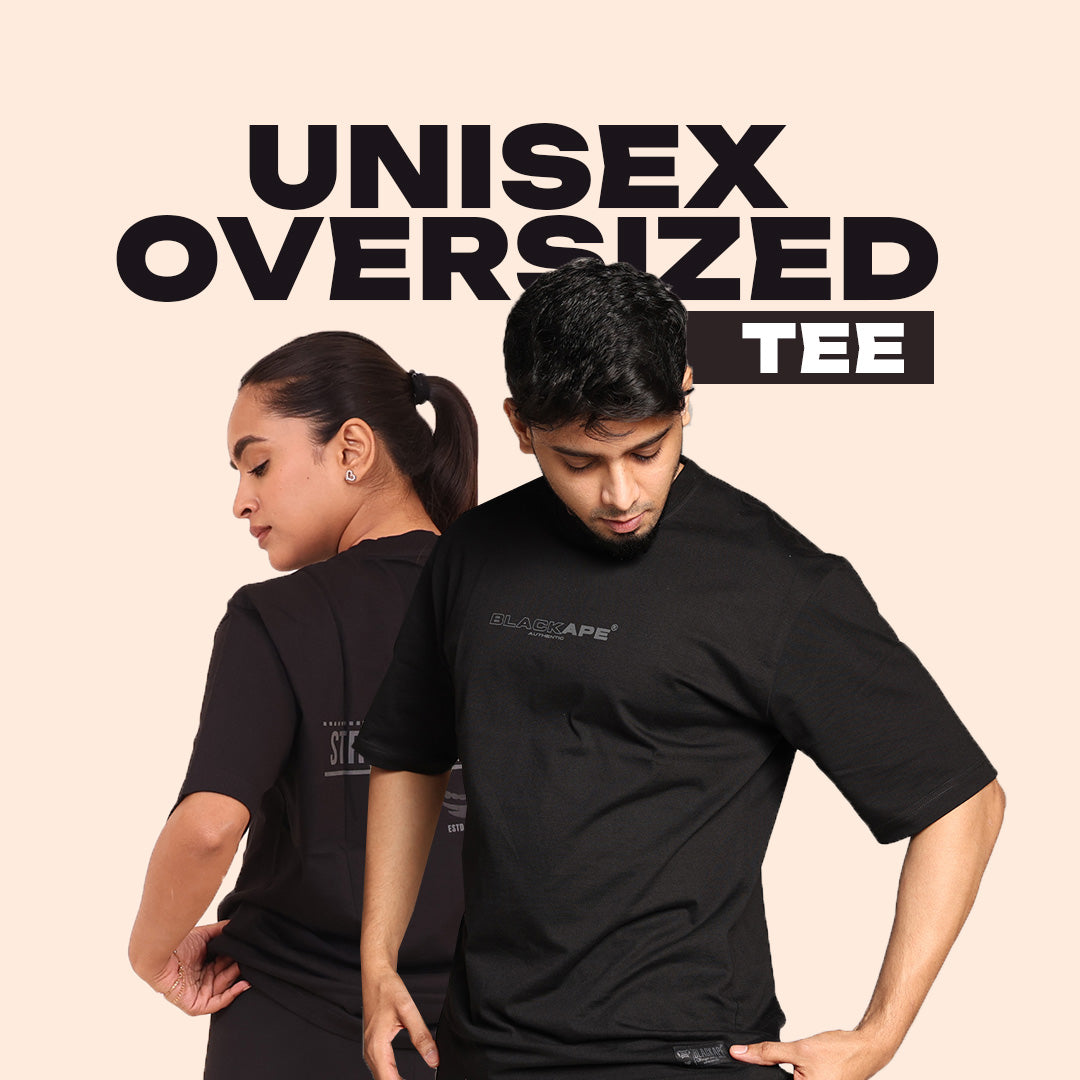 Oversized T-Shirt – Stronger Every Stride | Black