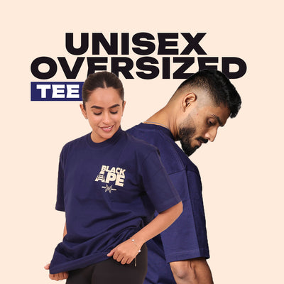 Oversized T-Shirt – Blackape Strength | Navy Blue