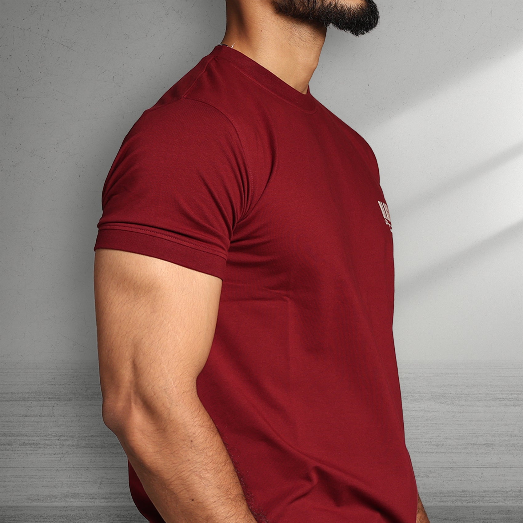 Primal Muscle Fit T-shirt - Stronger Every Stride - Maroon - Black Ape 