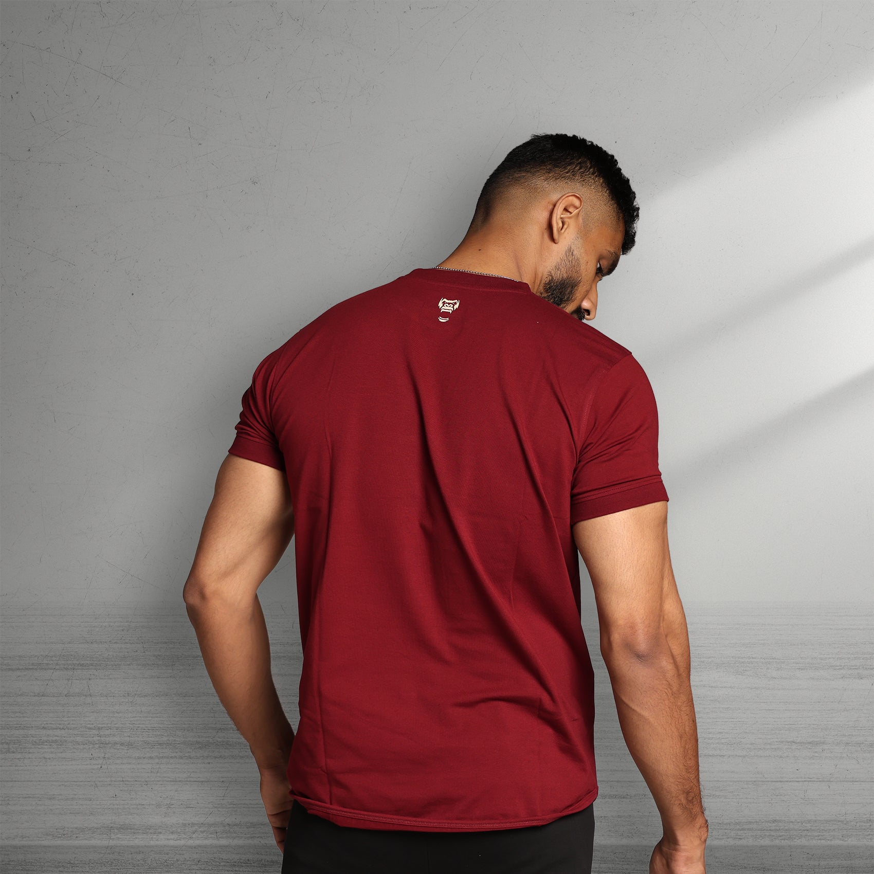 Primal Muscle Fit T-shirt - Stronger Every Stride - Maroon - Black Ape 