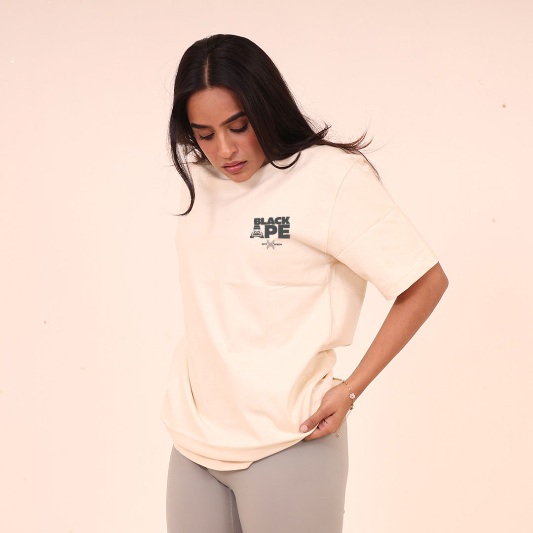 Oversized T-Shirt – Blackape Strength | Beige
