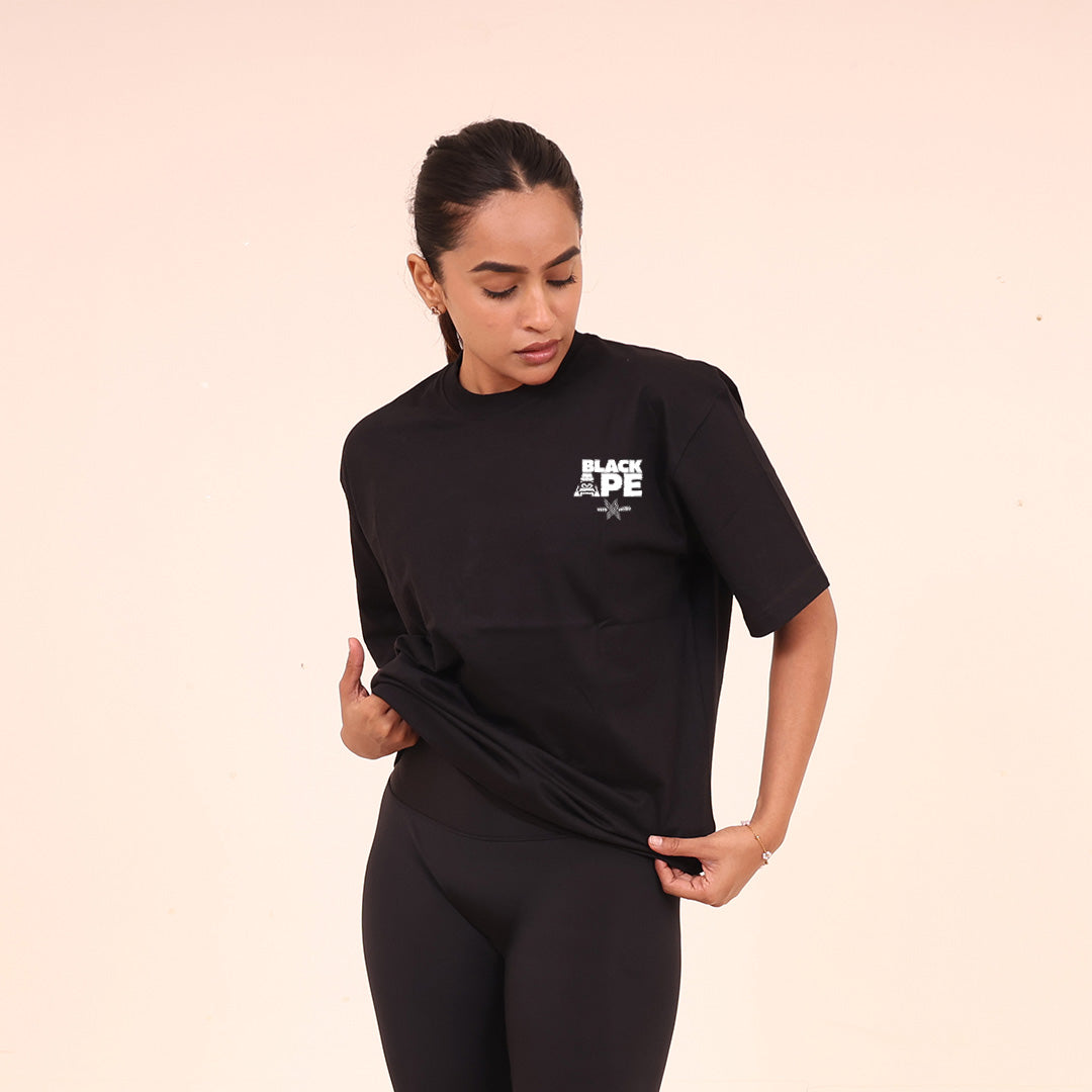 Oversized T-Shirt – Blackape Strength | Black - Black Ape 
