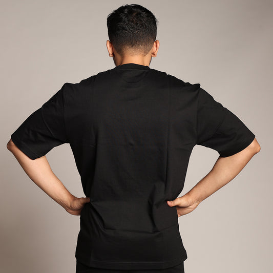 Primal Oversized T-shirt - Plain - Forged Essentials - Black - Black Ape 