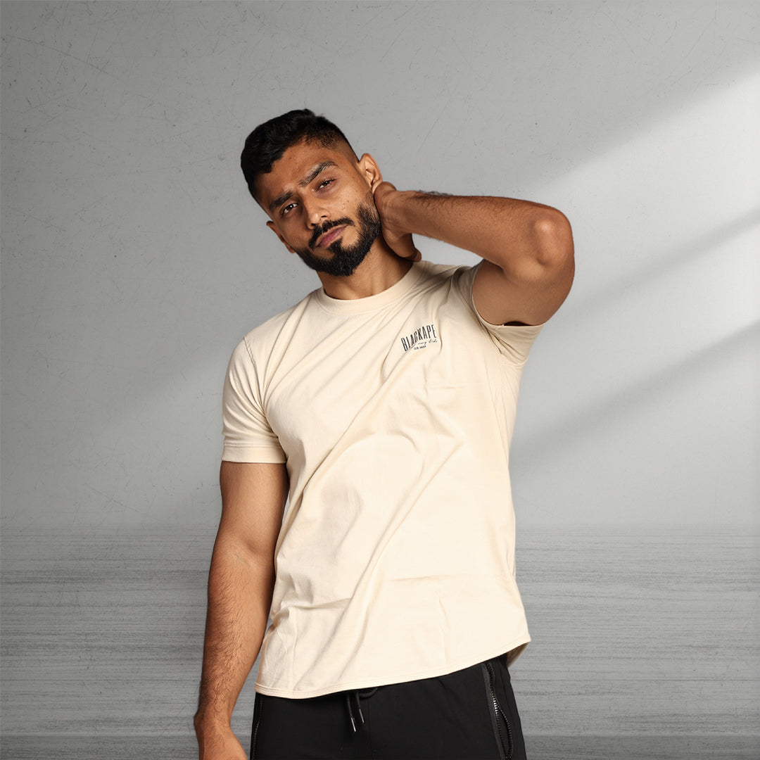 Primal Muscle Fit T-shirt - Stronger Every Stride - White - Black Ape 