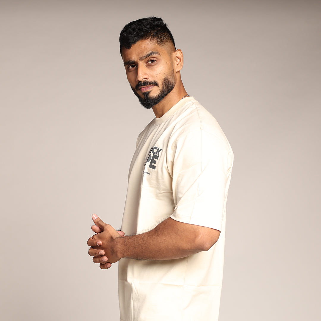 Primal Oversized T-shirt - Blackape Strength - Forged Essentials - White - Black Ape 