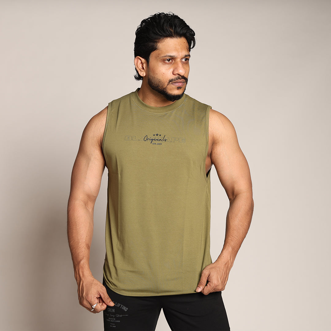 Primal Strength Tank - Olive Green - Black Ape 