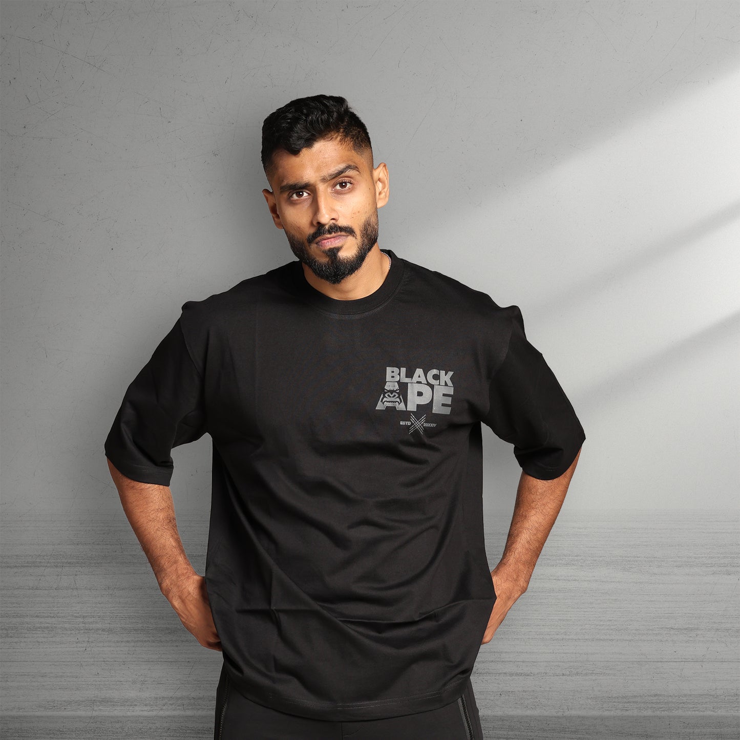 Primal Oversized T-shirt - Blackape Strength - Forged Essentials - Black - Black Ape 