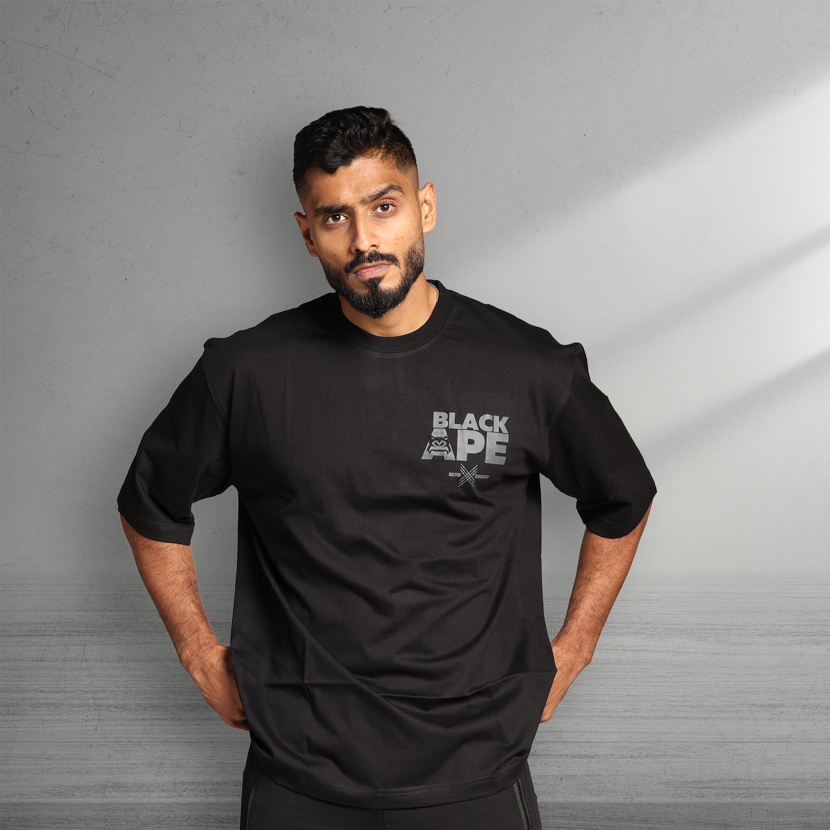 Primal Oversized T-shirt - Blackape Strength - Forged Essentials - Black - Black Ape 