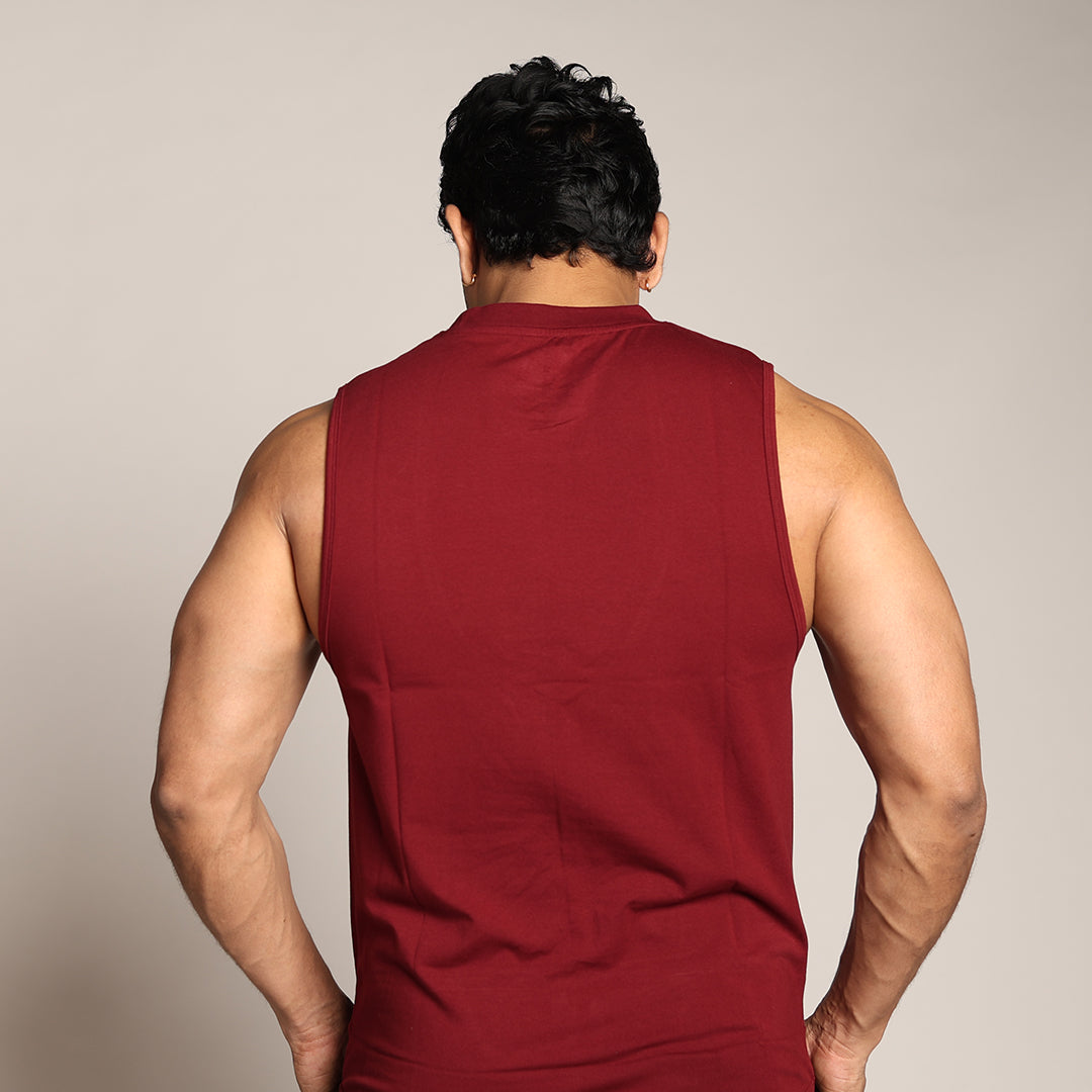 Primal Strength Tank- Maroon - Black Ape 